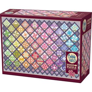 Cobble Hill legpuzzel 2000 aparte stukjes Four square quilt blocks