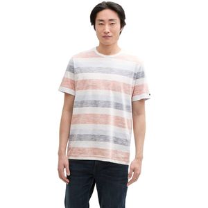Tom Tailor - Heren t-shirt - Maat XL - Mannen - 38130 orange mu -