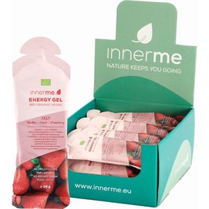 Innerme Energy Gels 'Fast' Aardbei - Bio & Vegan - 20 Energy Gels 35g