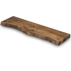 Wandplank Hout| 80 x 20 - Boomstam Muurplank- Boekenplank