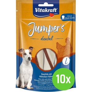 Vitakraft Jumpers Dental Kip Twisted L 150 gram Hond - 10 verpakkingen