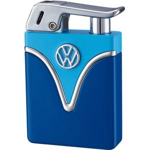 Volkswagen Metaal Aansteker Blauw - Officieel Gelicentieerd - In Geschenkdoos - Navulbaar
