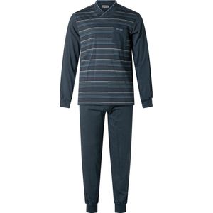 Gentlemen - heren pyjama 114247 - double jersey - donkerblauw - maat XXL