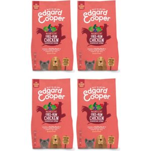 4x Edgard & Cooper kip & Zalm - Voor senior honden - Hondenvoer - 2.5kg