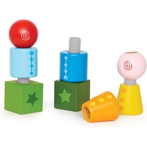 Hape Houten Blokken Twist & Turnables 8-delig