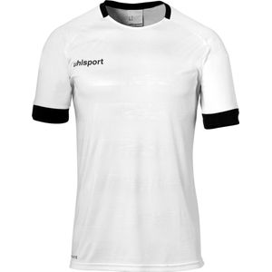 Uhlsport Division 2.0 Shirt Korte Mouw Kinderen - Wit / Zwart | Maat: 152