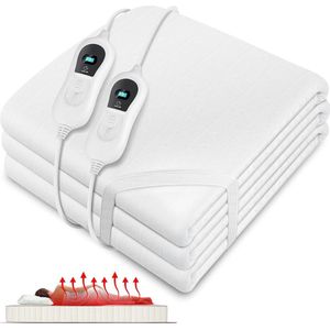 VELTRR® Elektrische Onderdeken 2 Persoons - Warmtedeken Elektrisch - Extra Zacht
