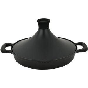 Tajine Saffron 30 cm - Non-stick - PFOA free- Geschikt voor Alle Kookplaten - Shining Black - incl. ovenwanten en vilt