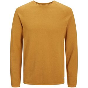 Jack & Jones - Heren Sweaters JJehill Knit Crew Neck - Geel - Maat M