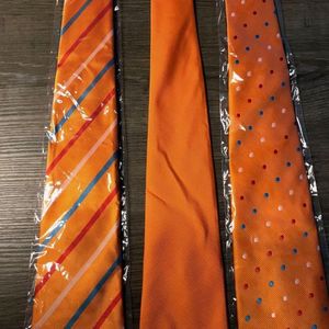 Stropdas oranje - koningsdag - wk voetbal - oranje accessoires - oranje
