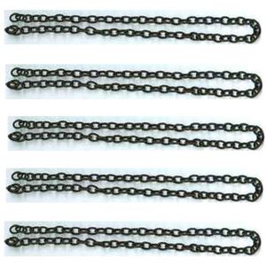 5x Silky Ketting Small - Zwart - 8x12mm en 50cm Lang - Let op 5 Kettingen