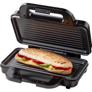 Tomado TGP2001S - XXL tosti ijzer - Panini grill - Grillapparaat - Anti aanbaklaag - 900 watt - Zwart/rvs