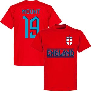 Engeland Mount 19 Team T-Shirt - Rood - Kinderen - 116