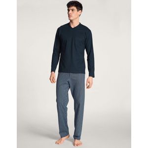 Calida Relax Imprint Pyjama lange broek - 479 Blue - maat M (M) - Heren Volwassenen - 100% katoen- 40580-479-M