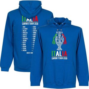 Italië Champions Of Europe 2021 Selectie Hoodie - Blauw - XL