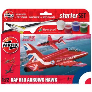 1:72 Airfix 55002 Red Arrows Hawk Plane - Starter Set Plastic Modelbouwpakket