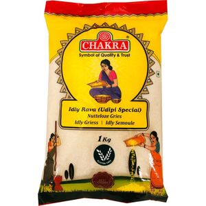 Chakra - Gebroken Rijst - Idly Rava - Udipi Special - 3x 1 kg