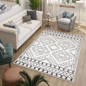 Tapiso Juno Vloerkleed Beige Modern Woonkamer Tapijten Maat- 140x200