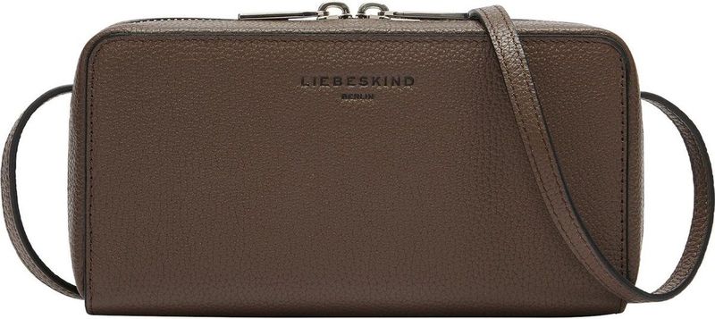 LIEBESKIND BERLIN Schoudertas Lou Small Pebble Crossbody Light Truffel Donkerbruin