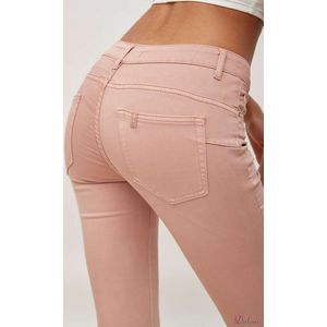 Broek Toxik3 normale taille oudroze slim fit