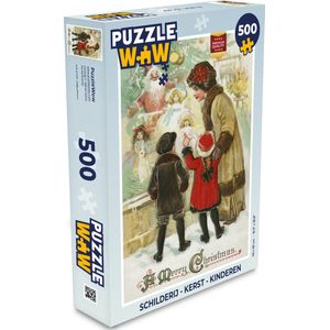 Puzzel Kunst - Kerst - Kinderen - Legpuzzel - Puzzel 500 stukjes - Kerst - Cadeau - Kerstcadeau voor mannen, vrouwen en kinderen