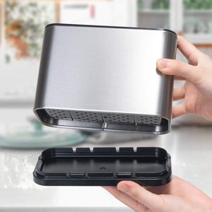 Bestekhouder 4-delig roestvrij staal voor keuken - eetkamer - afdruipbak - bestekbak - keukengerei - bestekorganizer - caddy - houder - spoelruimte - antislip bestekbak 47 deep