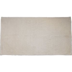 Badmat Antislip 60x110cm - Beige - Katoen - Badkamermat Jovi - Giga Meubel