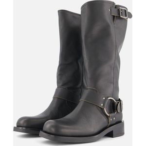 Ann Rocks Hoge Biker boots zwart Leer - Maat 38