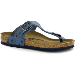 Birkenstock Gizeh Kids BS Smal Blauwdessin