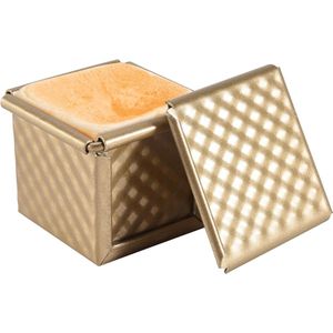 Vierkante doosvorm met deksel Toast beschimmelde broodvorm Doosvorm met deksel Antiaanbaklaag Toastdoos met mini-waterdobbelstenen