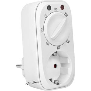 Mrs. Jones Mechanische timer met schemeringssensor met 7 verschillende modi - wit .