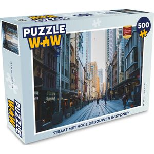 Puzzel Straat met hoge gebouwen in Sydney - Legpuzzel - Puzzel 500 stukjes