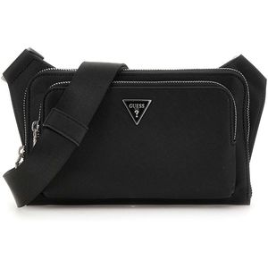 GUESS Gordeltas Milano Flat Bumbag Black Zwart