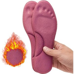 Livano Verwarmde Inlegzolen - Verwarmde Zolen - Sokken - Schoenverwarming - Verwarmde Zooltjes - Inlegzolen Verwarmd - Rood - Maat 44.5 - (Niet elektrisch)