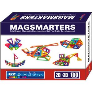 Magsmarters 62 delige set - Magnetisch Speelgoed