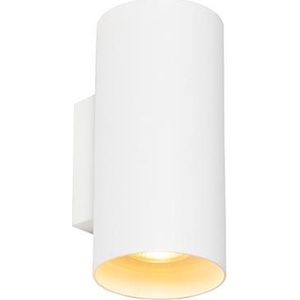 QAZQA sab - Design Wandlamp Up Down voor binnen - 2 lichts - D 11.4 cm - Wit - Woonkamer | Slaapkamer | Keuken