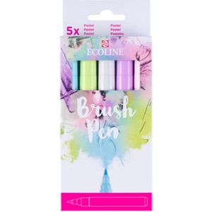 Ecoline Brush Pen set Pastel | 5 colours