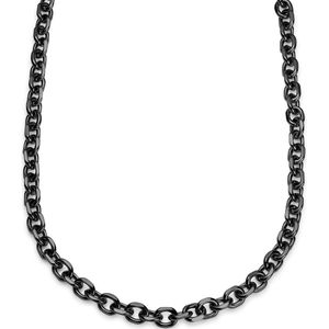 Lucleon - Heren - Roestvrij Staal Schakelketting - Zwart