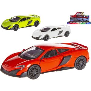 Welly McLaren 675LT die cast pull back, drie kleuren verkoop per stuk speelgoedauto auto modelauto