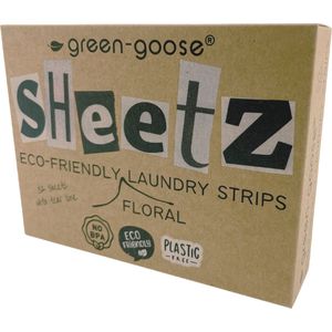 Sheetz by green-goose® Wasstrips | Zomerbloemen | 32 Vellen | Plastic-vrij | Vegan | Duurzaam | Wasmiddelvervanger