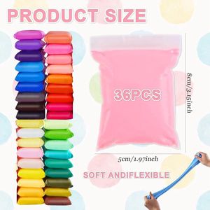 Air Drying Magic Clay for Kids - 36 Colors with Sculpture Tools - 460g Safe and Durable