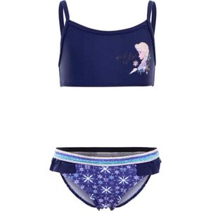 Meisjes Bikini - Frozen - Elsa - Marineblauw - Maat 4 jaar (104 cm)