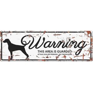 D&d Home - Waakbord - Hond - Warning Sign Dalmatian Gb 40x14cm Wit - 1st