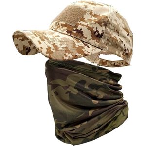 Camo Honkbalpet voor heren Baseball Caps Multifunctionele halsdoek voor dames en heren beschermt tegen de zon, colsjaal, halsdoek, voor motor rijden, hardlopen, wandelen