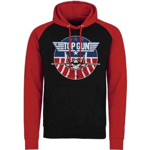 Top Gun Hoodie/trui -XL- Tomcat Zwart/Rood