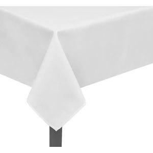 Witte tafelkleden set van 5 - 170x130 cm - Waterafstotend Tafelkleden - Witte Tafelkleden - Polyester Tafelkleden - Waterafstotende Tafelkleden - Tafeldekens