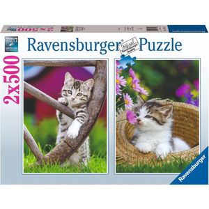 Puzzel Ravensburger Poezen (2x500 Stukjes)