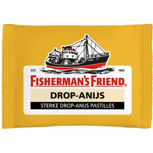 Fisherman's friend strong drop anijs geel - 12 toobankdisplays (24 x25 gram) - 288 zakjes