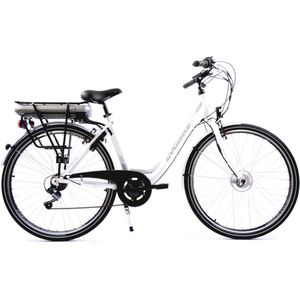 Minerva Estrel Elektrische Fiets - E-bike 28 Inch - 49 cm Damesfiets - 7 Versnellingen - V-Brakes - Wit