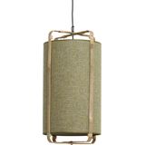 Light & Living Hanglamp Sendai - Jute en Bamboe - 37cm - Groen